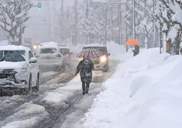 大雪の風景